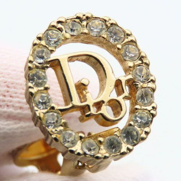 Christian Dior CD Logo Earrings